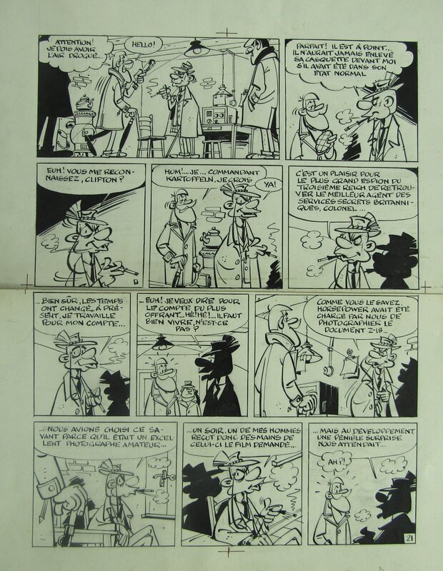 Raymond Macherot, Clifton et les espions - Comic Strip