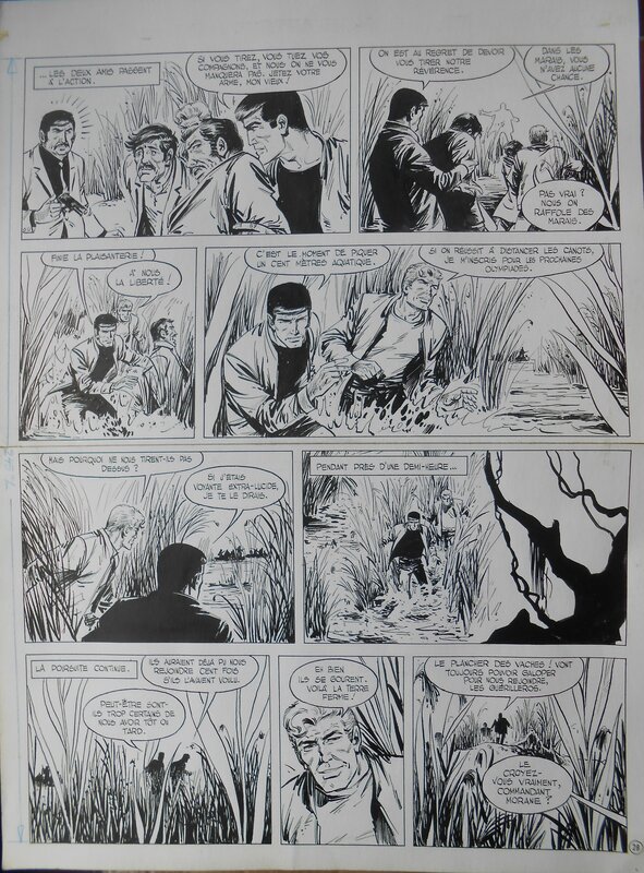 Bob Morane par William Vance, Henri Vernes - Planche originale