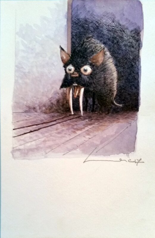 Dents de sabre par Loic Godart - Illustration originale