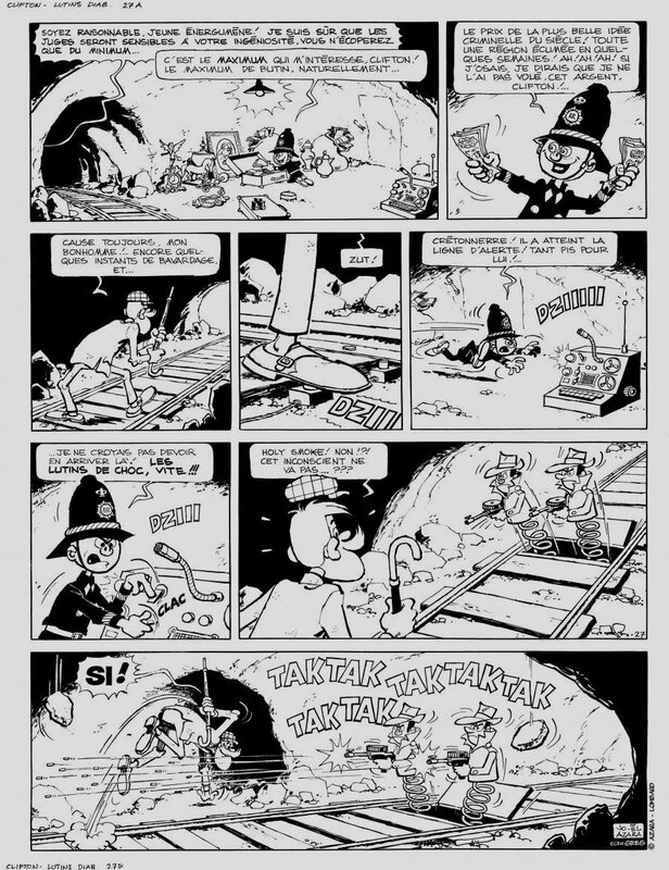 Jo-El Azara, Clifton et les lutins diaboliques - Comic Strip