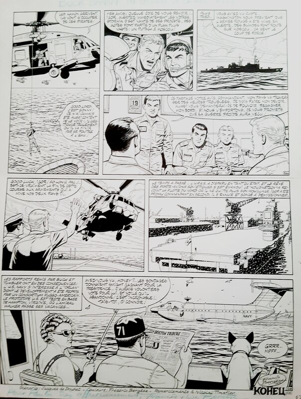 Buck Danny par Francis Bergèse - Planche originale