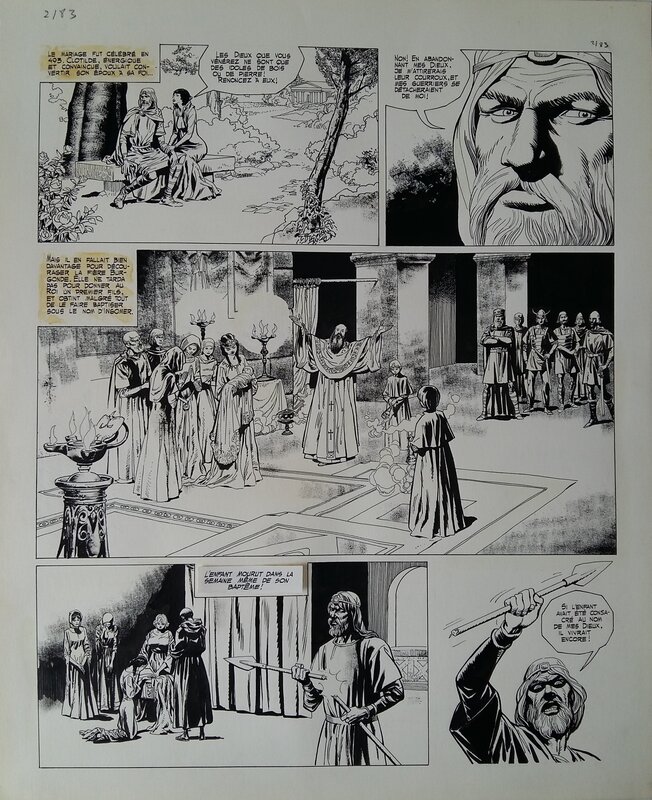 Julio Ribera, Histoire de France en BD - Tome 2 - Planche originale