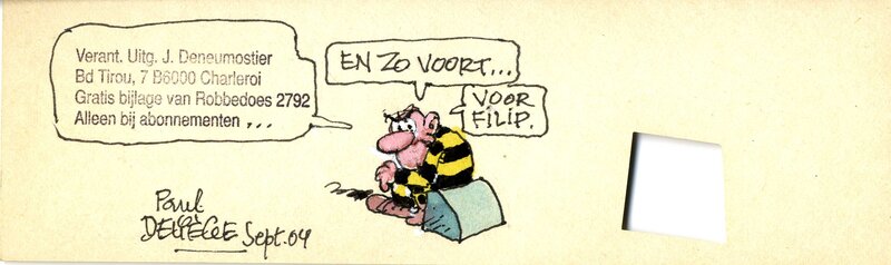 Jaap - Bobo par Paul Deliège - Dédicace