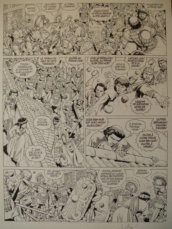 Jean-Yves Mitton, Ben Hur Tome 1 Planche 24 - Comic Strip