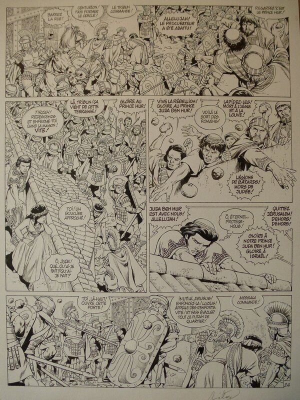 Jean-Yves Mitton, Ben Hur Tome 1 Planche 24 - Planche originale