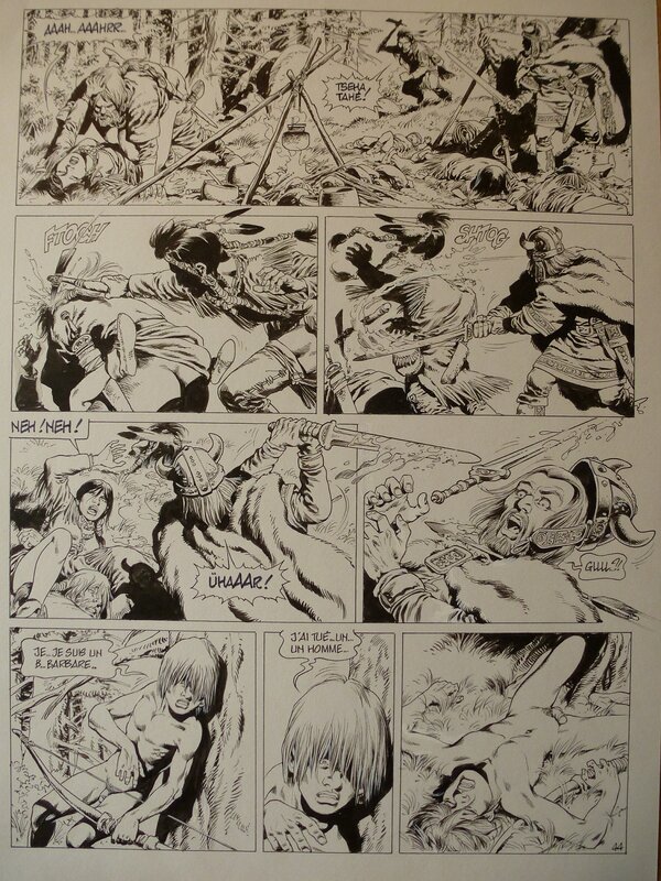 Jean-Yves Mitton, Chroniques Barbares tome 3 planche 44 - Comic Strip