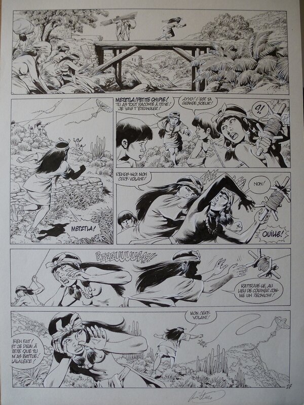 Jean-Yves Mitton, Quetzalcoatl tome 1 planche 27 - Comic Strip