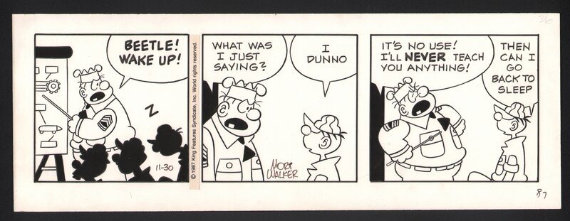 Beetle Bailey par Mort Walker - Planche originale