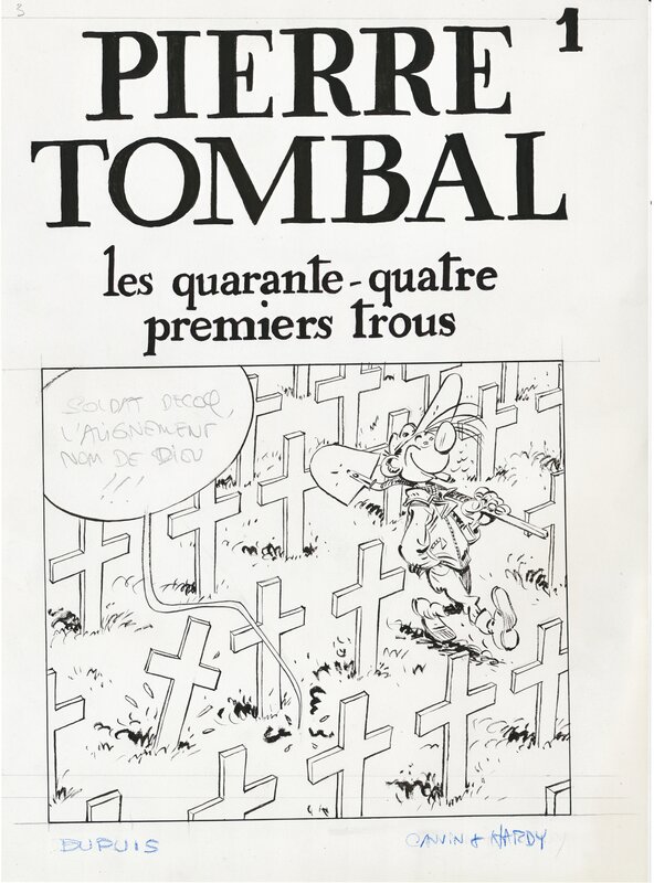 Marc Hardy, Pierre Tombal, couverture du tome 1, version 1. - Couverture originale