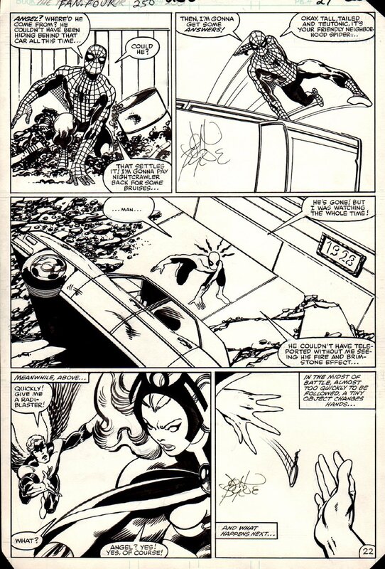 John Byrne - Fantastic Four 250 Page 22 - Planche originale