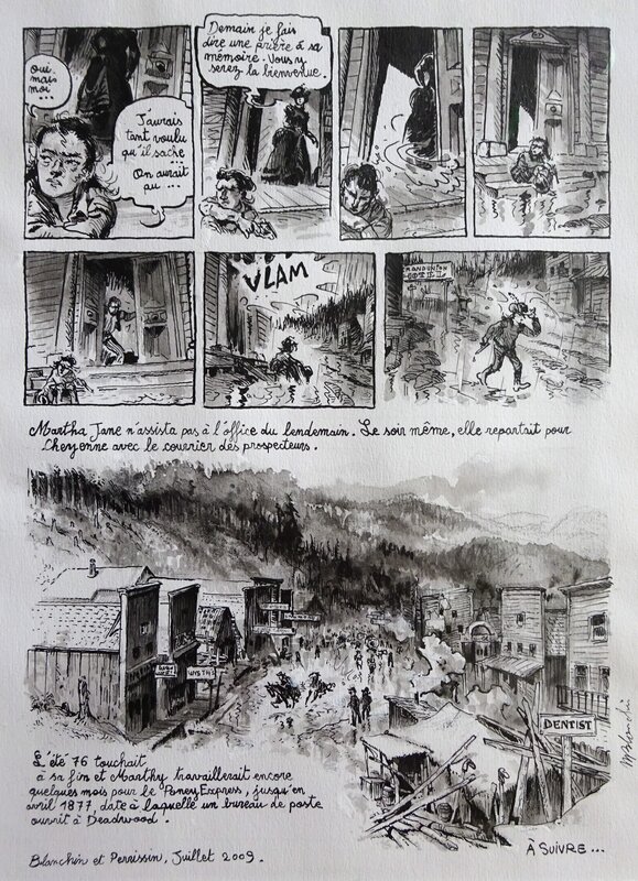 Matthieu Blanchin, Christian Perrissin, Martha Jane Cannary, Les années 1870 - 1876 - Planche originale