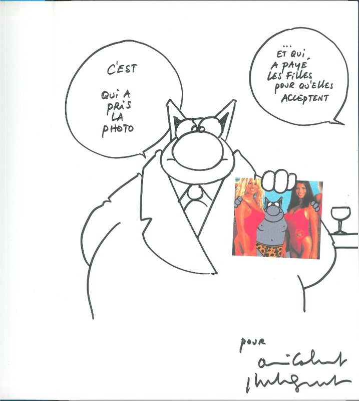 Le Chat à Malibu by Philippe Geluck - Sketch