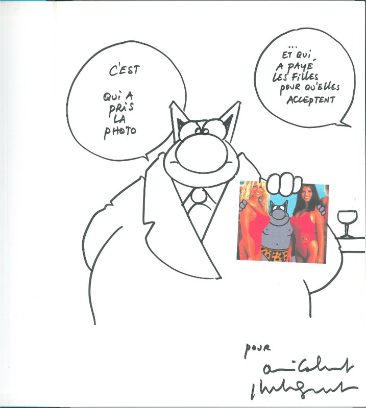 Le Chat à Malibu by Philippe Geluck - Sketch