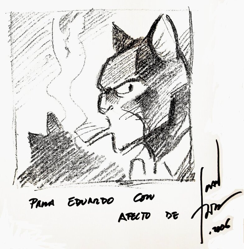 Juan Diaz Canales, Juan Díaz Canales - Blacksad - Sketch