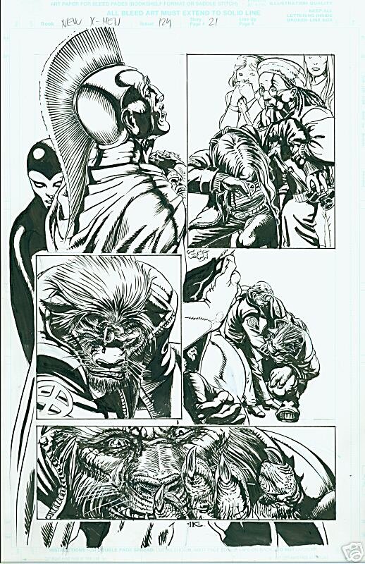 Igor Kordey, New X-men. Number 124. Page 21. - Comic Strip
