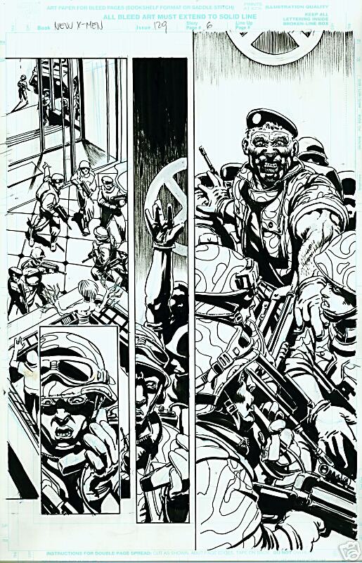 Igor Kordey, New X-men. Number 129. Page 6. - Comic Strip