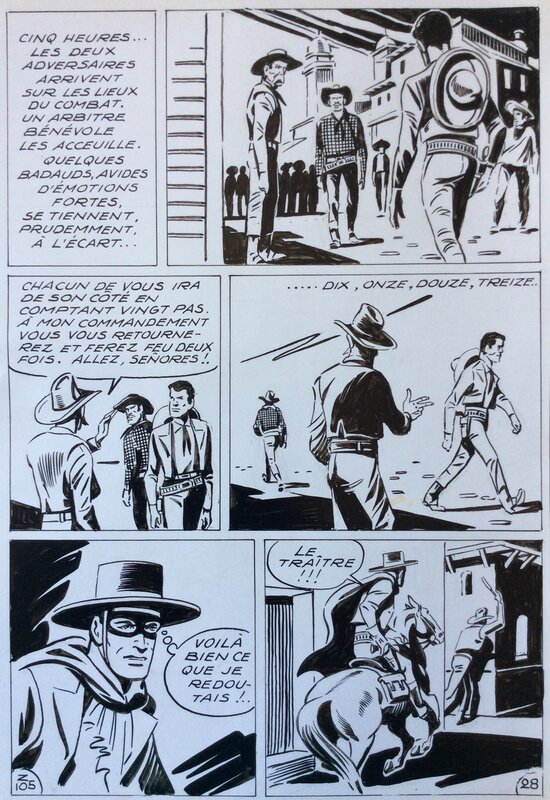 André Oulié, Les aventures de Zorro - Au bord de l'abîme - Comic Strip