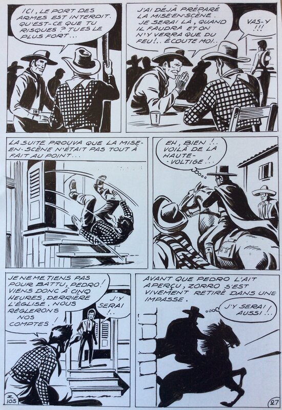 André Oulié, Les aventures de Zorro - Au bord de l'abîme - Comic Strip