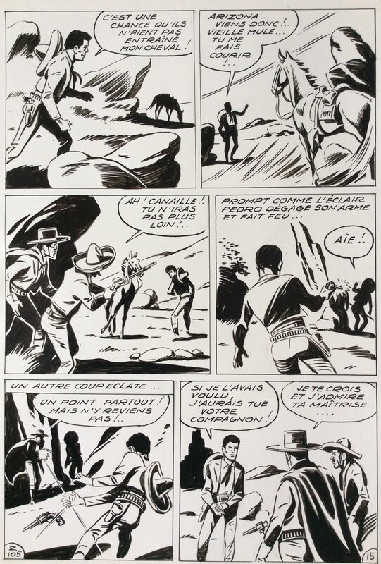 André Oulié, Les aventures de Zorro - Au bord de l'abîme - Comic Strip