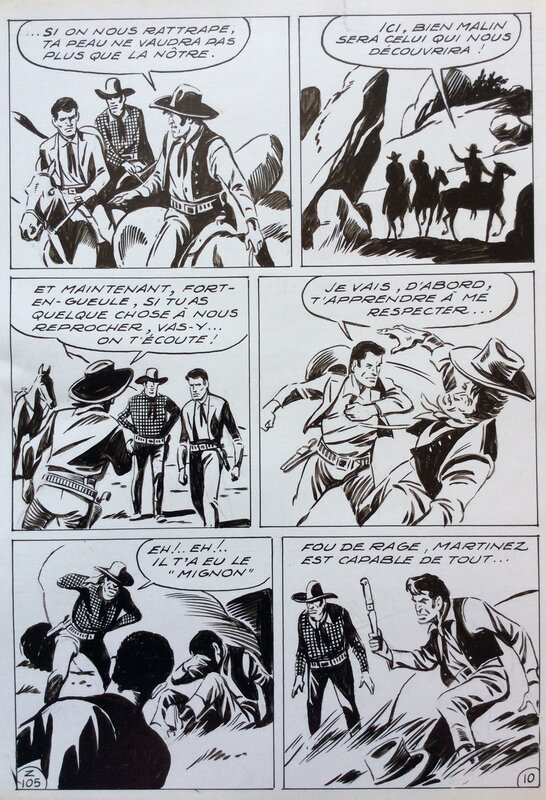 André Oulié, Les aventures de Zorro - Au bord de l'abîme - Planche originale