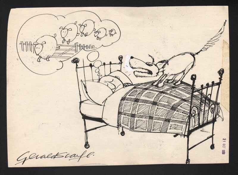 Barking sheep by Gerald Scarfe - Original Illustration