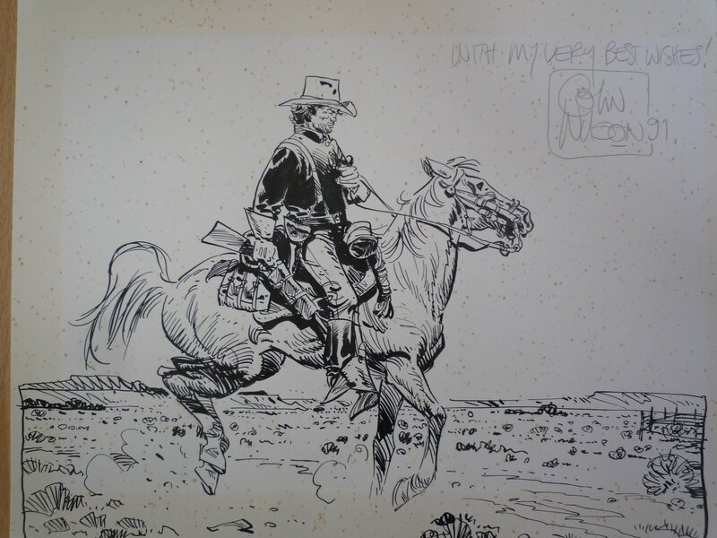 Blueberry par Colin Wilson, Jean Giraud - Illustration originale