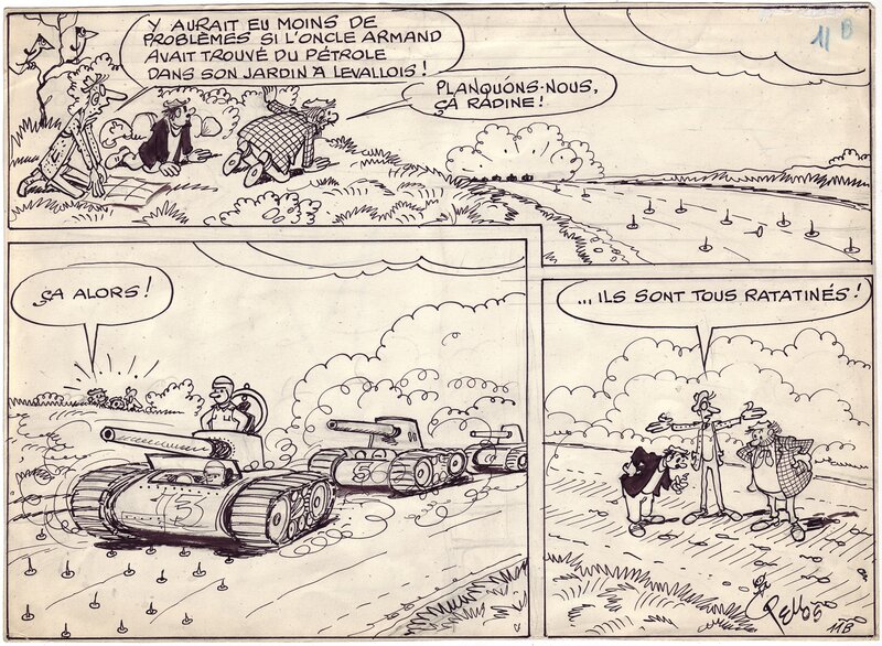 René Pellos, Les Pieds Nickelés, pl. 11B. - Comic Strip