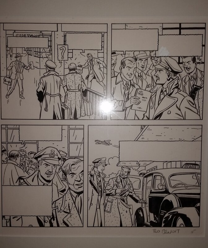 En vente - Blake et Mortimer par Ted Benoit - Planche originale