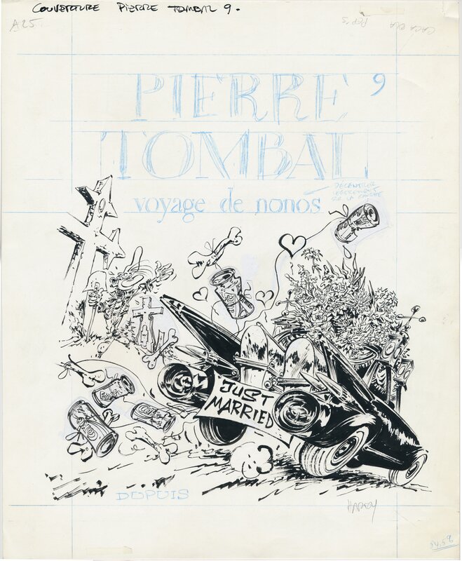 Marc Hardy, Pierre Tombal, couverture du tome 9. - Couverture originale