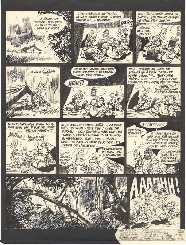 Yann, Didier Conrad, Les Innommables - Shukumei - PL 16 - Planche originale