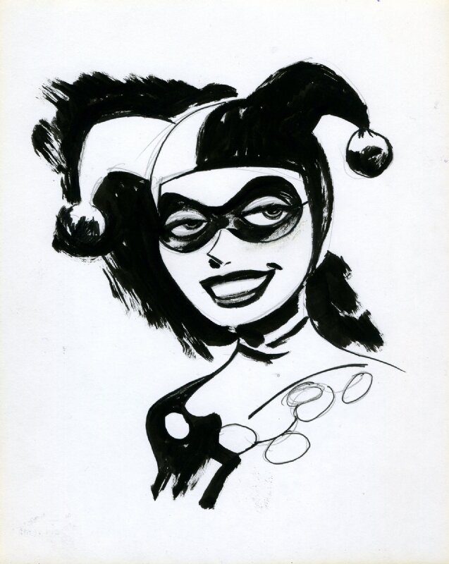 Harley Quinn pin-up par Darwyn Cooke - Planche originale