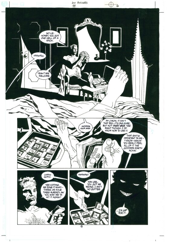 100 bullets #19 p6 par Eduardo Risso, Brian Azzarello - Planche originale