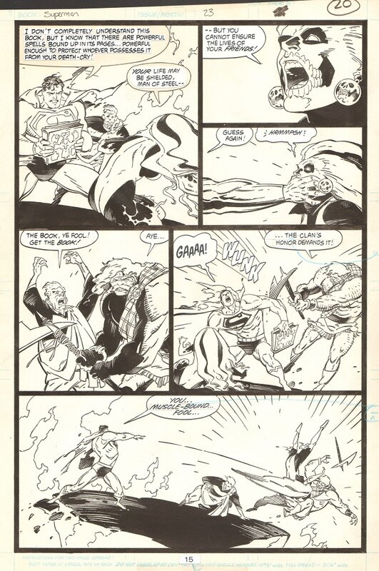 Mike Mignola, Philip Craig Russell, Mignola: Superman 23 page 15 - Planche originale