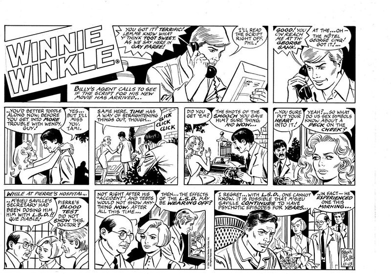 Planche originale (Sunday) de Winnie Winkle par Frank Bolle - Comic Strip