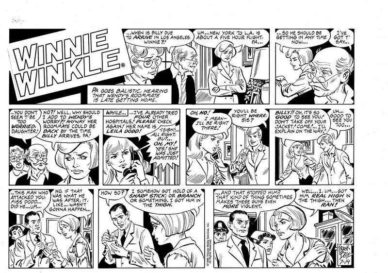 Planche originale (Sunday) de Winnie Winkle par Frank Bolle - Planche originale