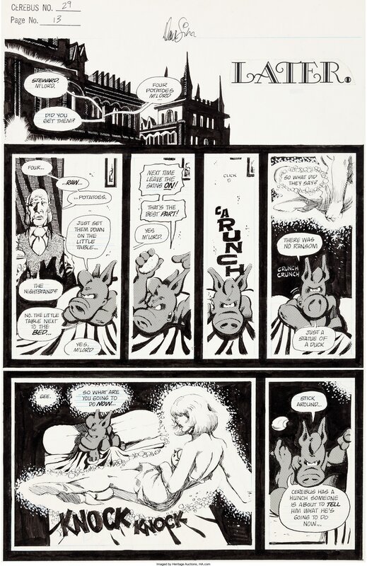 Cerebus 29 page 13 par Dave Sim - Planche originale