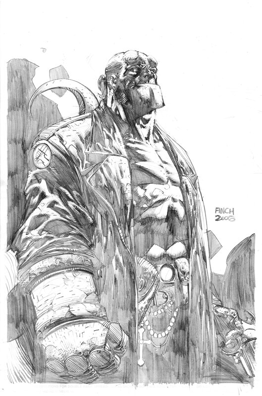 Hellboy par Finch - Original Illustration