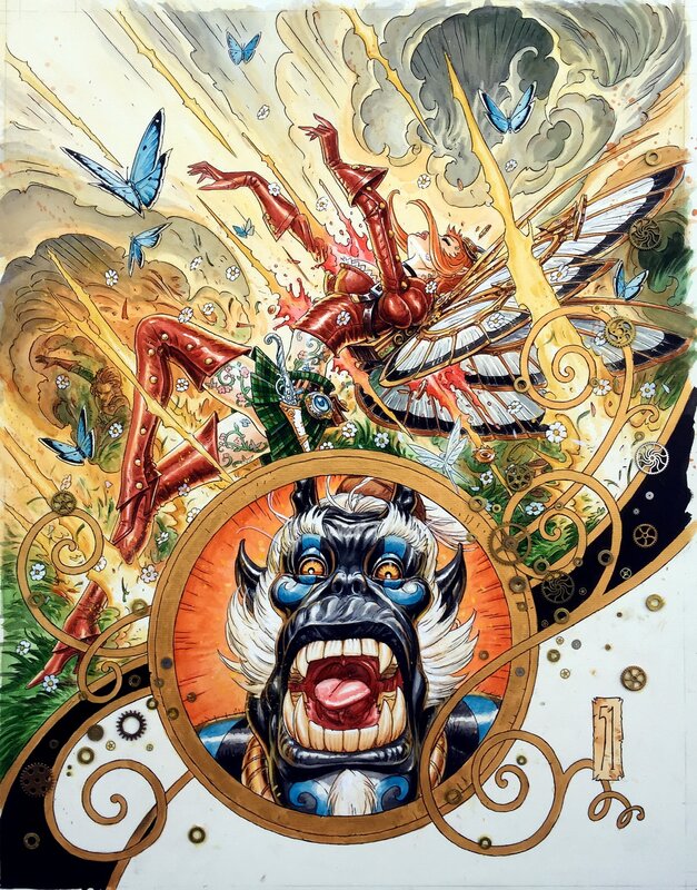 Olivier Ledroit, Wika tome 2 planche 51 - Planche originale