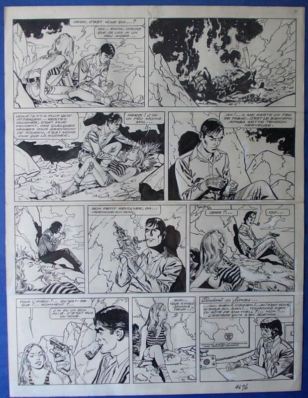 Arthur Piroton, Jess Long n° 7, « La Mort jaune », planche 28, 1980. - Comic Strip