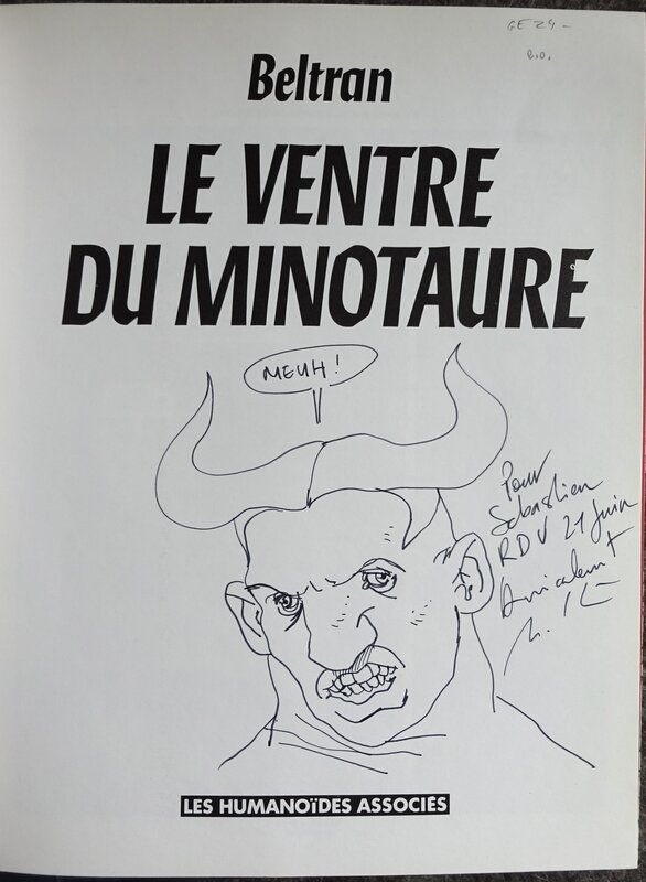 Fred Beltran, Dédicace dans Le Ventre du Minotaure - Sketch