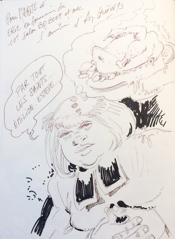 Domino by André Chéret - Sketch