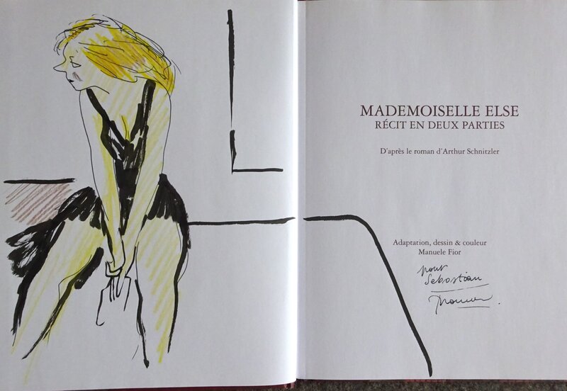 Manuele Fior, Dédicace dans Mademoiselle Else - Sketch