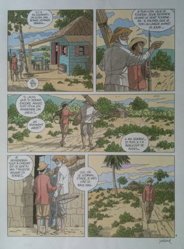 André Juillard, Le vieil homme et la mer - Comic Strip