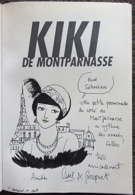 Catel, José-Louis Bocquet, Dédicace dans Kiki de Montparnasse - Sketch