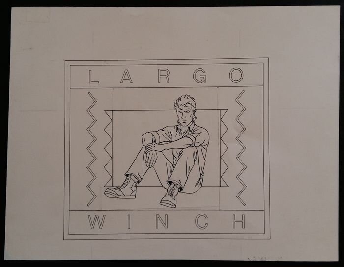 Philippe Francq, Largo Winch ex libris - Original Illustration