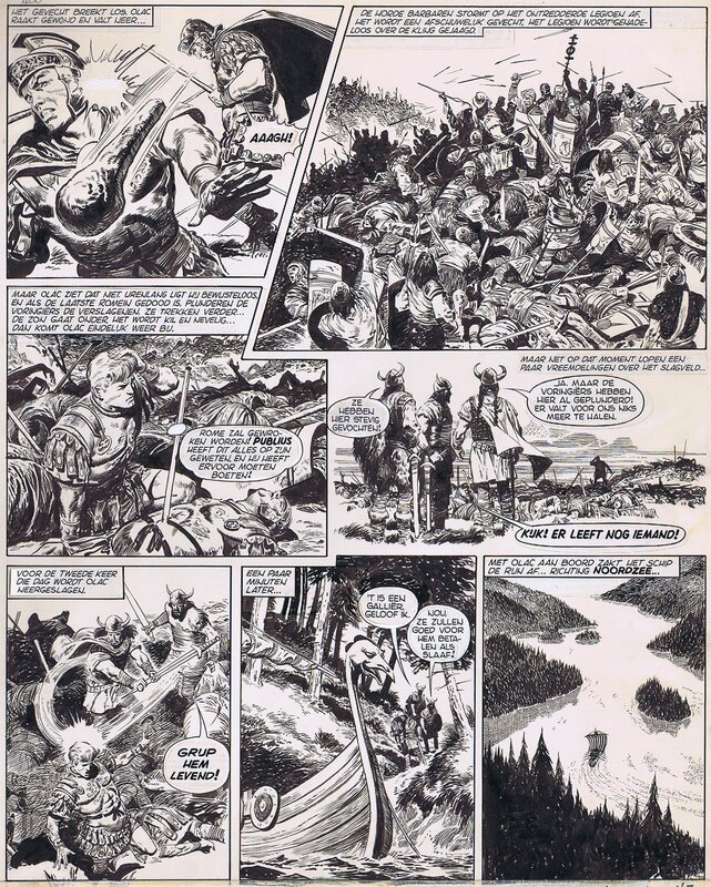 Olac the Gladiator par Don Lawrence - Planche originale