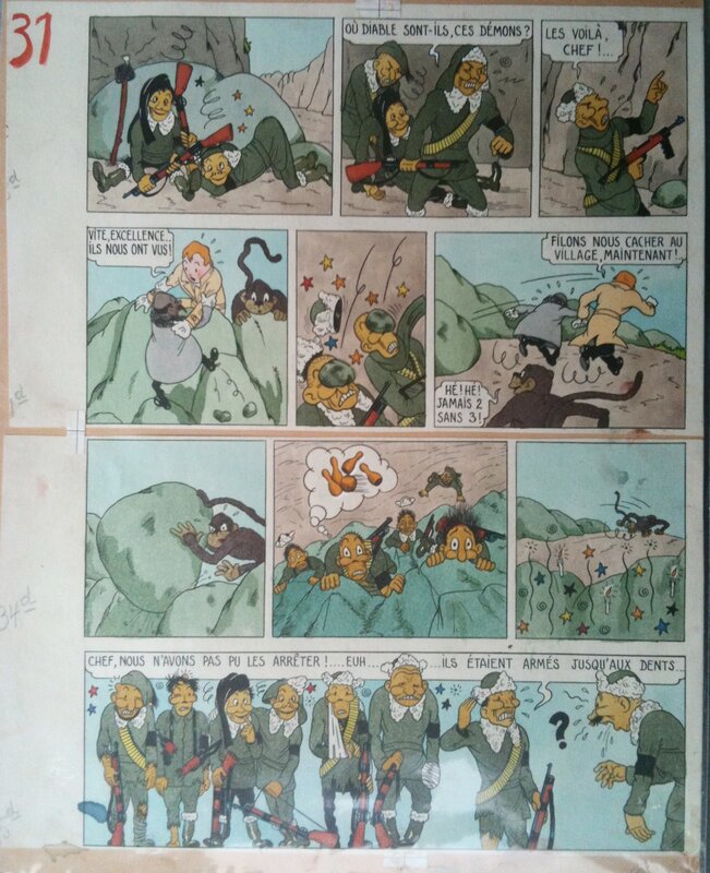 Puck reporter par Marc Ratal - Planche originale