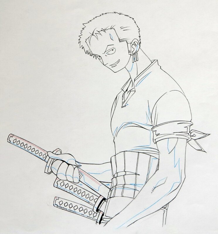 Zoro Roronoa by Eiichiro Oda - Original art