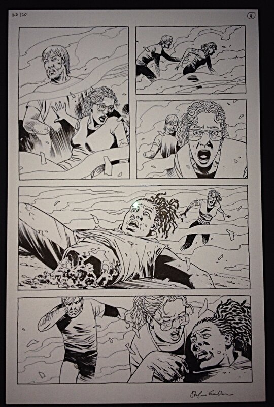 Charlie Adlard, Walking Dead - issue 120 page 4 - Planche originale