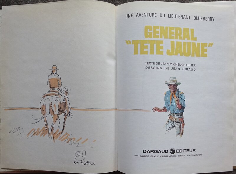 Jean Giraud, Dédicace dans Une Aventure du Lieutenant Blueberry - Général 